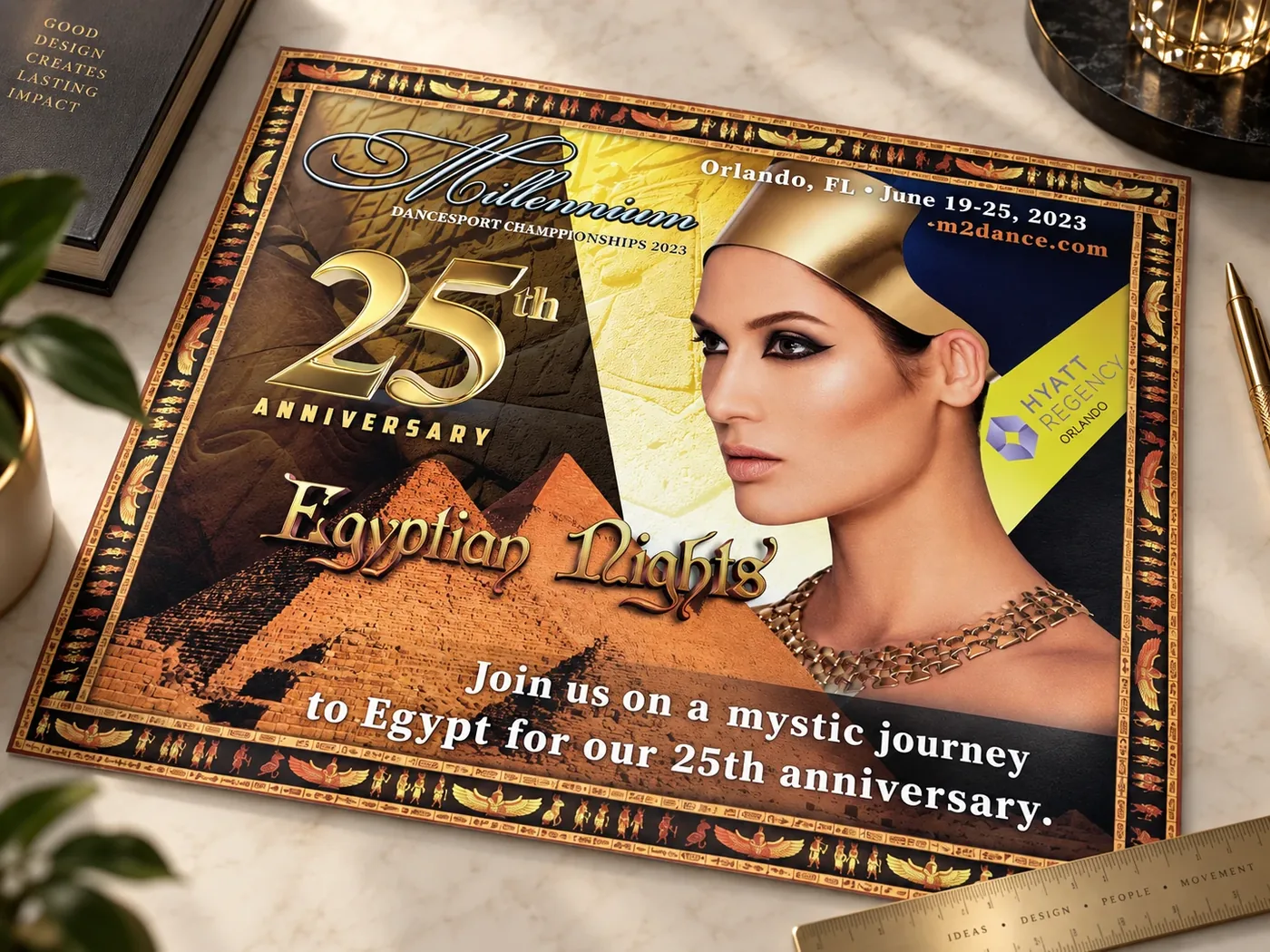 Egyptian Nights 25th anniversary event poster