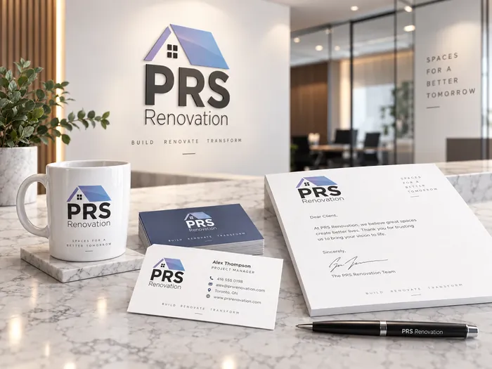 PRS Renovation brand identity showcase